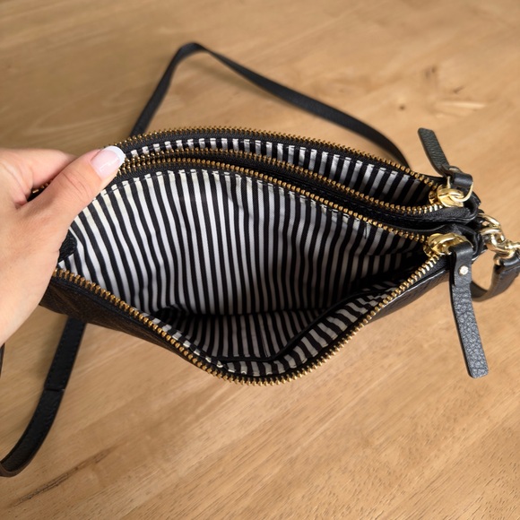 Vintage Kate Spade Black Leather Crossbody Purse - Picture 7 of 7